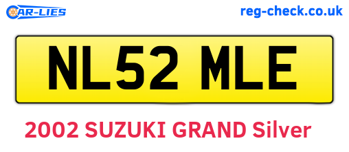 NL52MLE are the vehicle registration plates.
