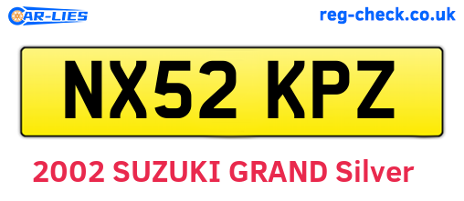 NX52KPZ are the vehicle registration plates.
