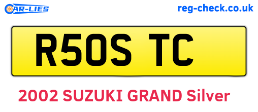 R50STC are the vehicle registration plates.