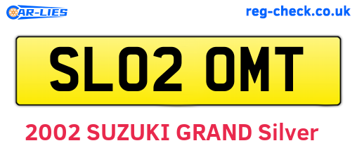 SL02OMT are the vehicle registration plates.
