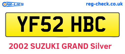 YF52HBC are the vehicle registration plates.
