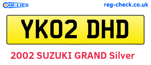 YK02DHD are the vehicle registration plates.