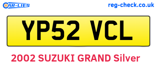 YP52VCL are the vehicle registration plates.