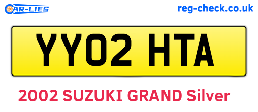 YY02HTA are the vehicle registration plates.