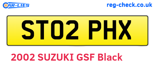ST02PHX are the vehicle registration plates.