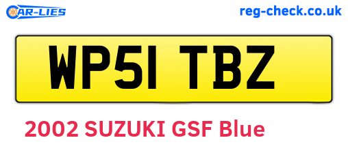WP51TBZ are the vehicle registration plates.