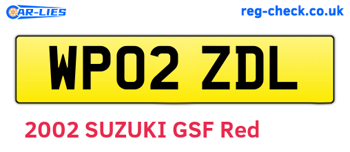 WP02ZDL are the vehicle registration plates.