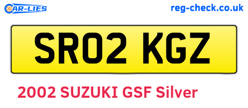 SR02KGZ are the vehicle registration plates.