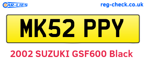MK52PPY are the vehicle registration plates.