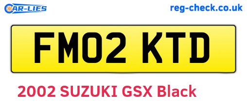 FM02KTD are the vehicle registration plates.