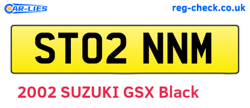 ST02NNM are the vehicle registration plates.