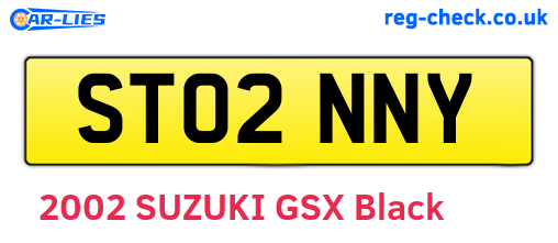 ST02NNY are the vehicle registration plates.