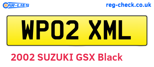 WP02XML are the vehicle registration plates.