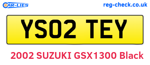 YS02TEY are the vehicle registration plates.