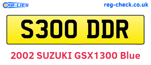 S300DDR are the vehicle registration plates.
