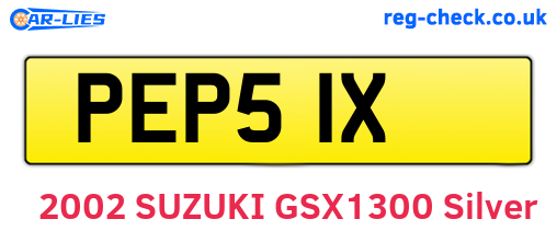 PEP51X are the vehicle registration plates.