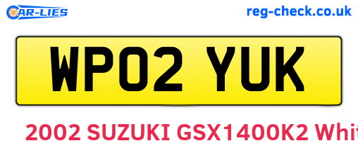 WP02YUK are the vehicle registration plates.