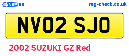 NV02SJO are the vehicle registration plates.
