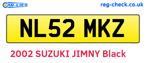 NL52MKZ are the vehicle registration plates.