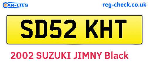 SD52KHT are the vehicle registration plates.