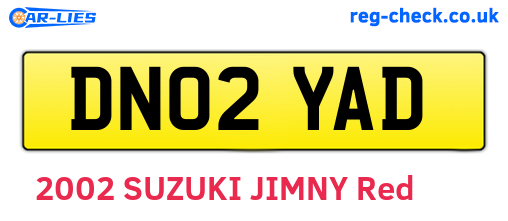 DN02YAD are the vehicle registration plates.