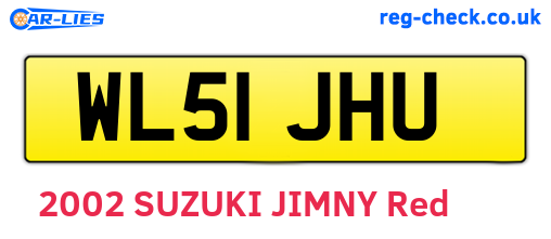 WL51JHU are the vehicle registration plates.