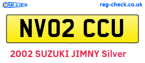 NV02CCU are the vehicle registration plates.