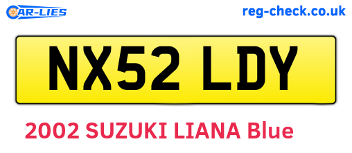 NX52LDY are the vehicle registration plates.