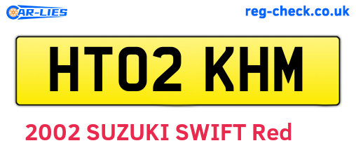 HT02KHM are the vehicle registration plates.