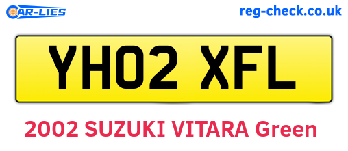 YH02XFL are the vehicle registration plates.