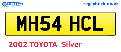 MH54HCL are the vehicle registration plates.