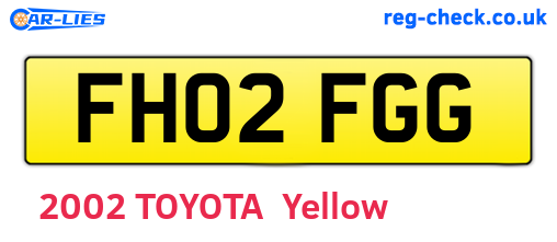 FH02FGG are the vehicle registration plates.