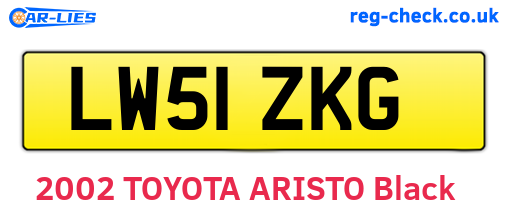LW51ZKG are the vehicle registration plates.