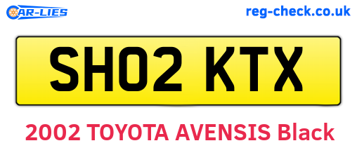 SH02KTX are the vehicle registration plates.