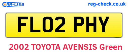 FL02PHY are the vehicle registration plates.