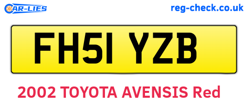 FH51YZB are the vehicle registration plates.