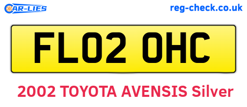 FL02OHC are the vehicle registration plates.