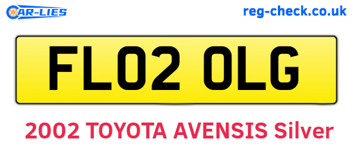 FL02OLG are the vehicle registration plates.