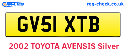 GV51XTB are the vehicle registration plates.