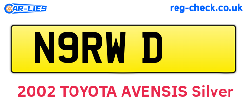N9RWD are the vehicle registration plates.