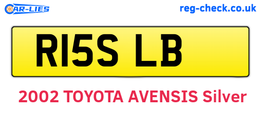 R15SLB are the vehicle registration plates.