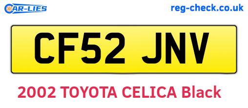 CF52JNV are the vehicle registration plates.