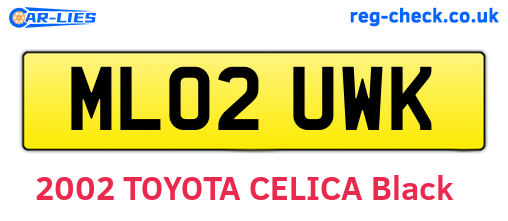 ML02UWK are the vehicle registration plates.