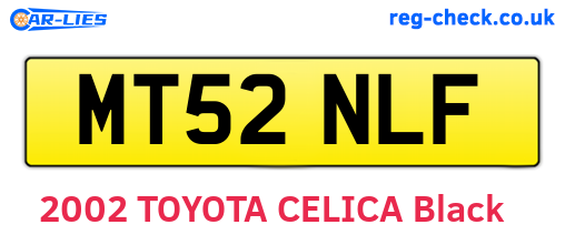 MT52NLF are the vehicle registration plates.