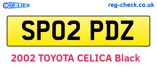 SP02PDZ are the vehicle registration plates.