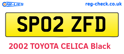 SP02ZFD are the vehicle registration plates.