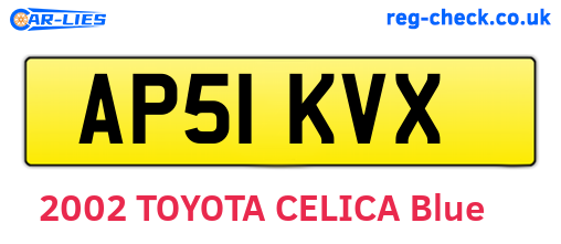 AP51KVX are the vehicle registration plates.