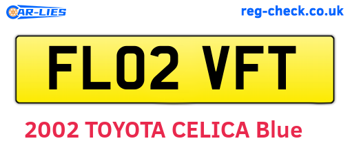 FL02VFT are the vehicle registration plates.