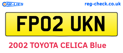 FP02UKN are the vehicle registration plates.