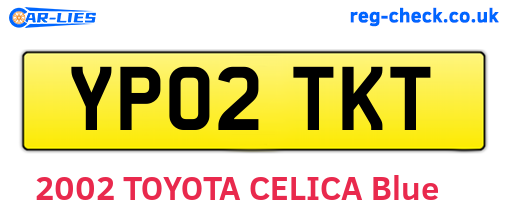 YP02TKT are the vehicle registration plates.